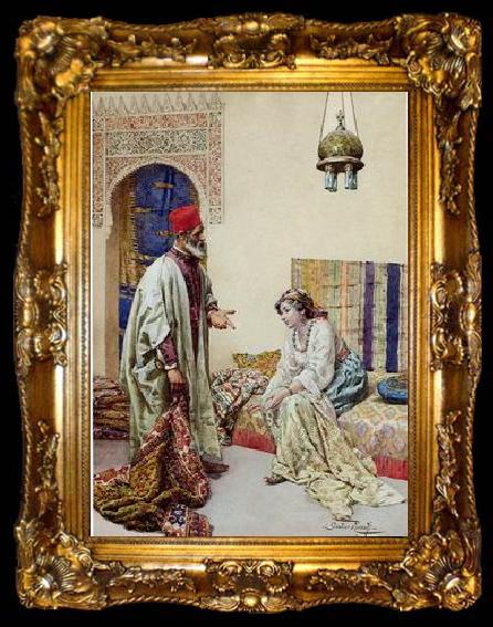 framed  unknow artist Arab or Arabic people and life. Orientalism oil paintings 573, ta009-2